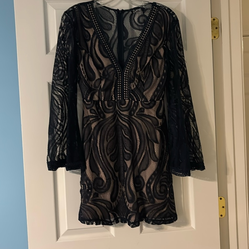 Navy/Tan Dress
